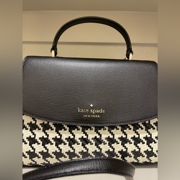 Kate Spade Darcy Woven Houndstooth Satchel ⭐️ - Picture 2 of 16